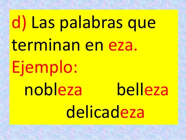 Uso de la z 2º