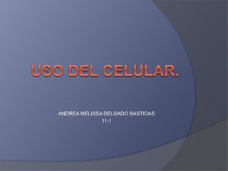 ANDREA MELISSA DELGADO BASTIDAS
11-1
 