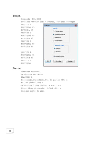 Uso del civilcad | PDF