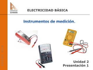 ELECTRICIDAD BÁSICA
A
D
O
T
E
C
2
0
1
4
1
Unidad 2
Presentación 1
 