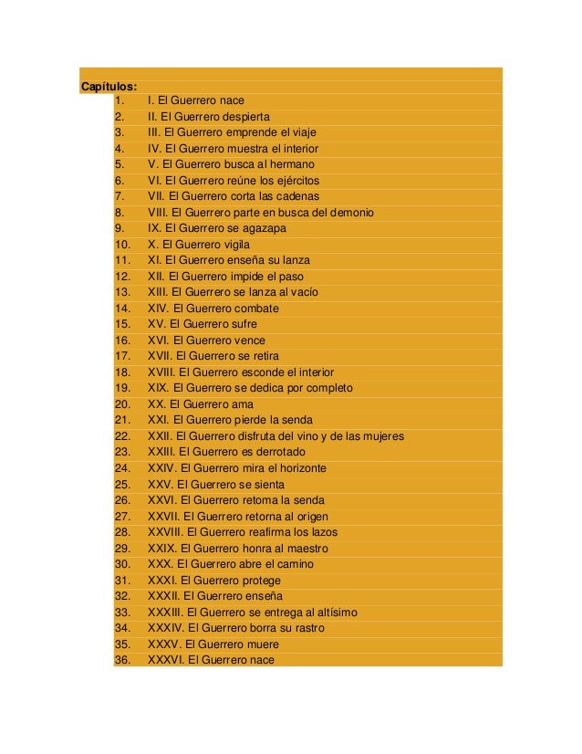 El oraculo del guerrero pdf