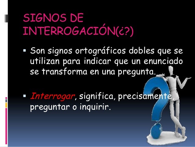 Uso de los signos de interrogacion