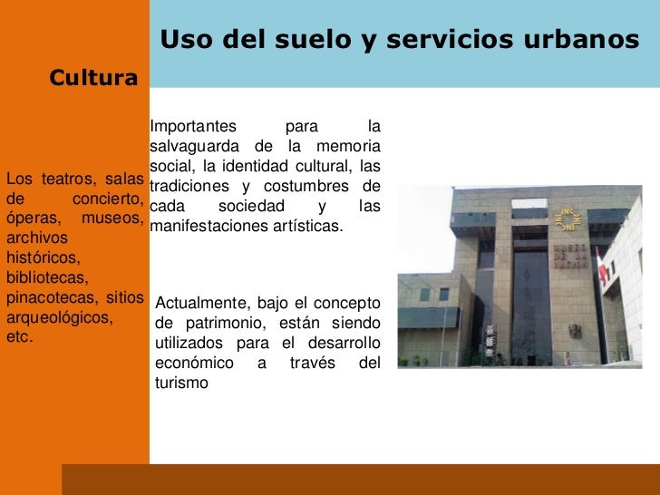 Uso del suelo y servicios urbanos[1]