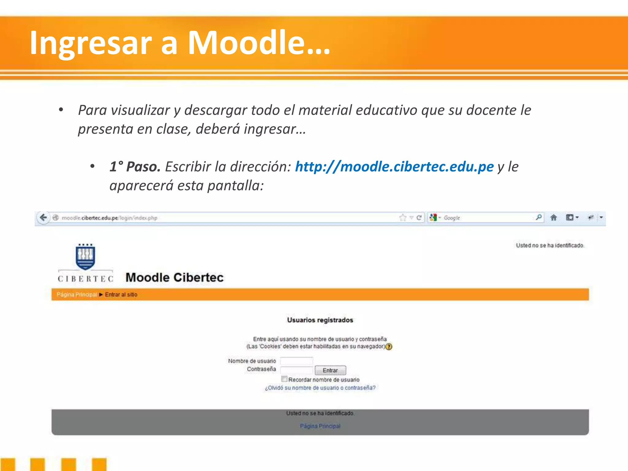 Uso de moodle para estudiantes - Manual de como usar las herramientas ...