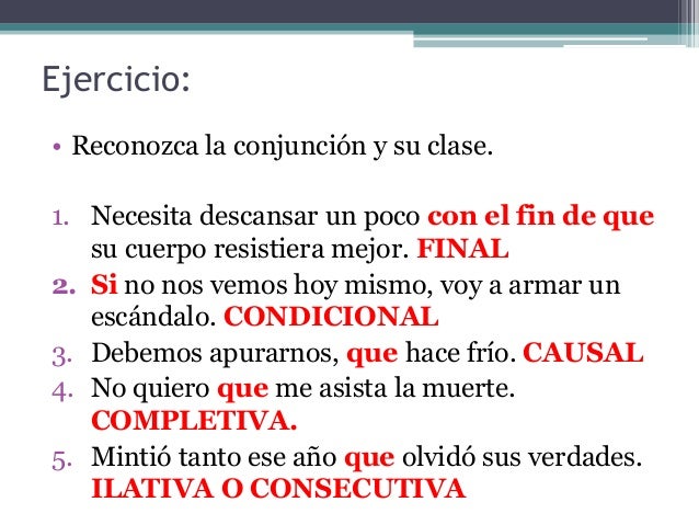 Uso de nexos clase 7