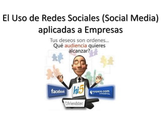 El Uso de Redes Sociales (Social Media) aplicadas a Empresas 