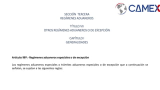 Uso de Regimenes Aduaneros Especiales o de Excepción.pptx