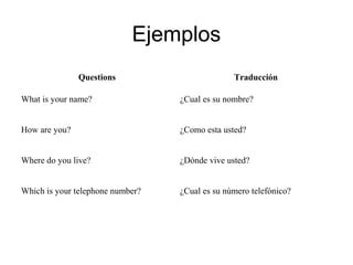 Uso de where, when what, why | PPT