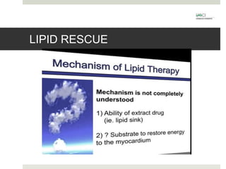 Emulsiones lipídicas en intoxicación por anestésicos locales | PPTX