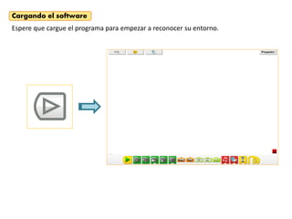 Cargando el software
Espere que cargue el programa para empezar a reconocer su entorno.
 