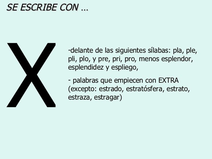 Usos Letras
