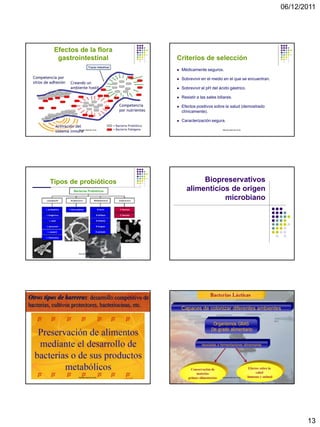 Usos benéficos de los microorganismos en alimentos | PDF