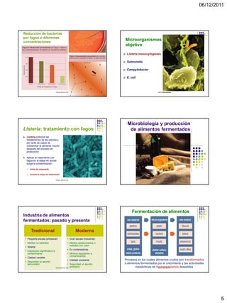 Usos benéficos de los microorganismos en alimentos | PDF