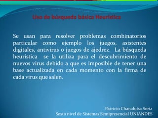 Usos de búsqueda básica