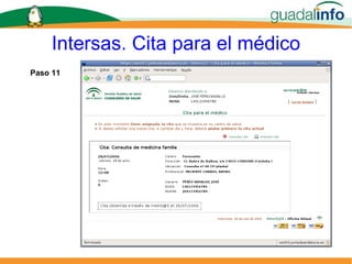 Intersas. Cita para el médico Paso 11  