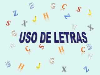 USO DE LETRAS 