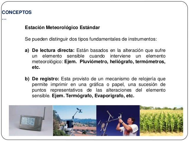 Usos de los datos de una estación meteorológica