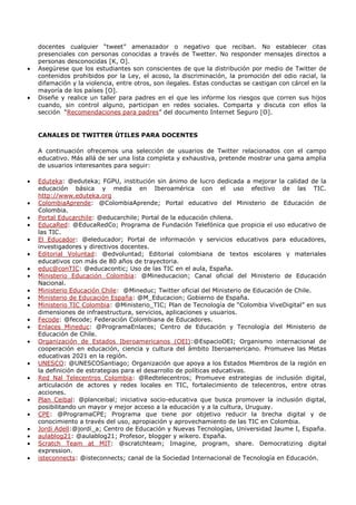 Usos de twitter en educación