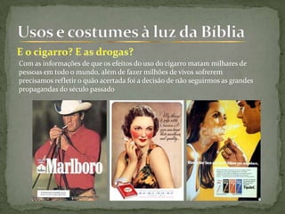 Com as informações de que os efeitos do uso do cigarro matam milhares de
pessoas em todo o mundo, além de fazer milhões de vivos sofrerem
precisamos refletir o quão acertada foi a decisão de não seguirmos as grandes
propagandas do século passado
 