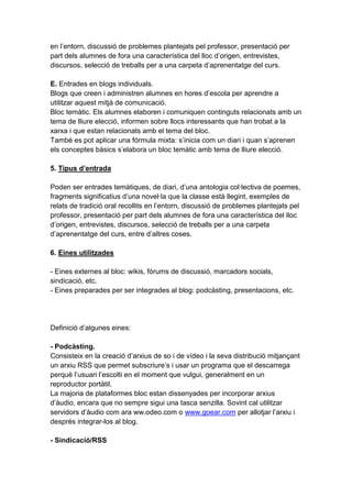 Usos educatius dels blogs