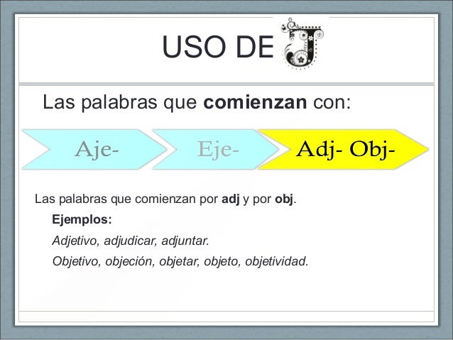 Usos g y j con ejercicio
