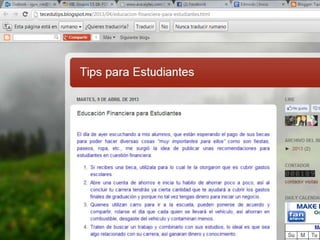 Categoría /
Nombre del Recurso
Aplicación didáctica Dirección electrónica Calificación
Presentaciones y Videos /
Animoto
Se pueden generar presentaciones
multimedia para impartir alguna clase
o con motivos de esparcimiento.
http://animoto.com Excelente
http://animoto.com/play/TbvybKqQi0cNhOjkfACH0A
 
