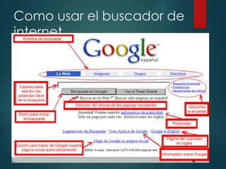 Como usar el buscador de
internet

 