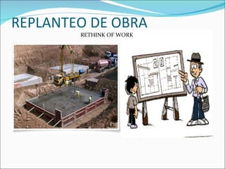 REPLANTEO DE OBRA RETHINK OF WORK 