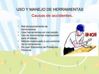 Uso Y Manejo De Herramientas | PPT