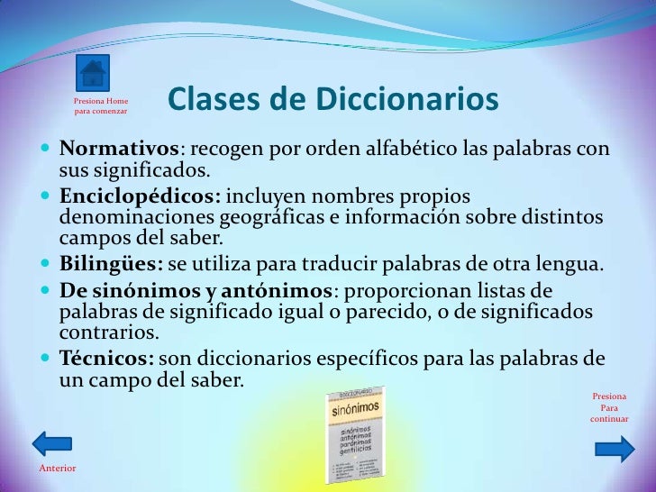 Uso y manejo del diccionario Uso y manejo del diccionario