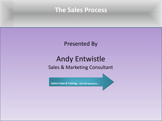 The Sales Process Presented By Andy Entwistle Sales & Marketing Consultant 