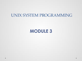 Unix System Programming - Process and Memory Functions.pptx