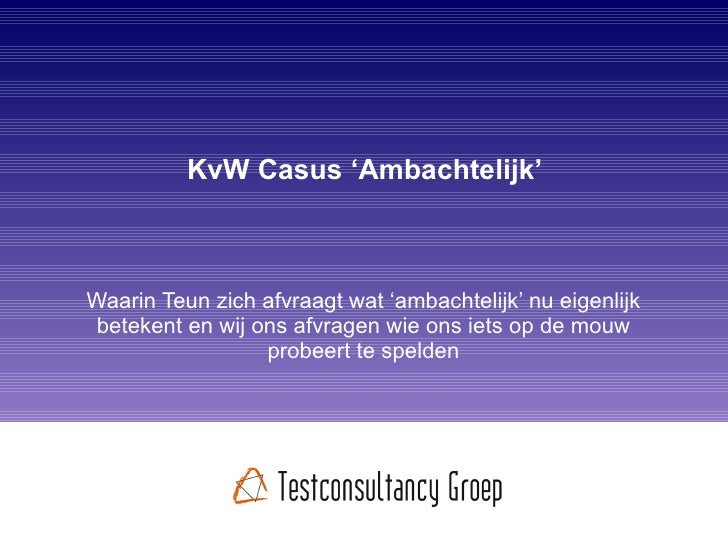 U Spreekt Met De Keuringsdienst Van Waarde