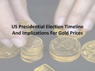US Presidential Election Timeline
And Implications For Gold Prices
 