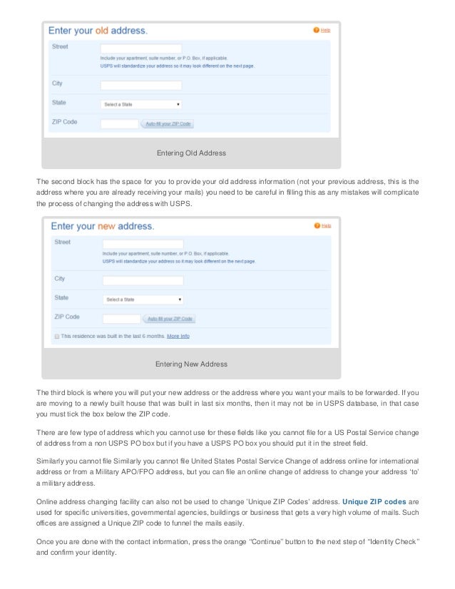 Official Usps Change Of Address Online Debora Milke