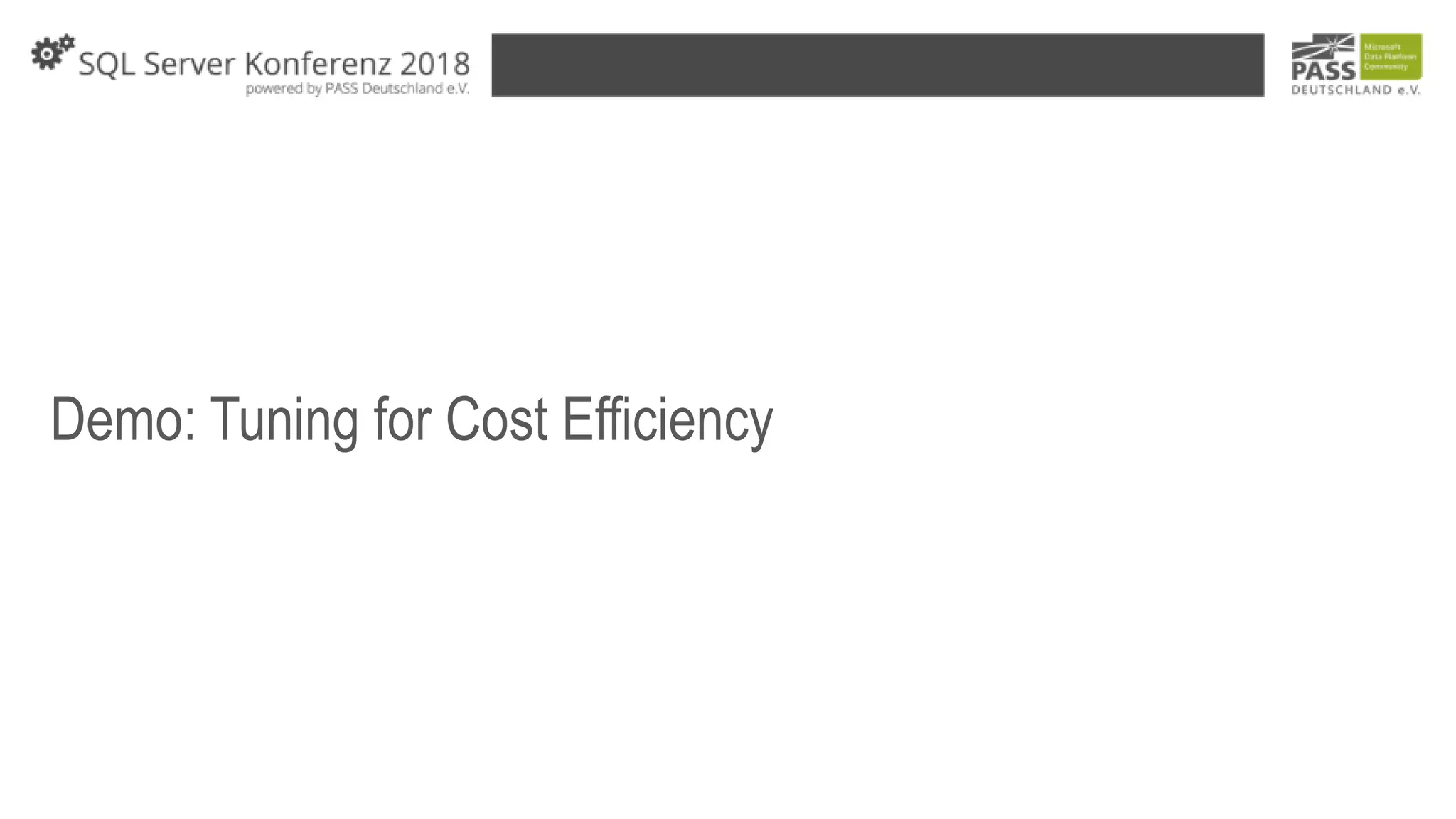 Demo: Tuning for Cost Efficiency
 