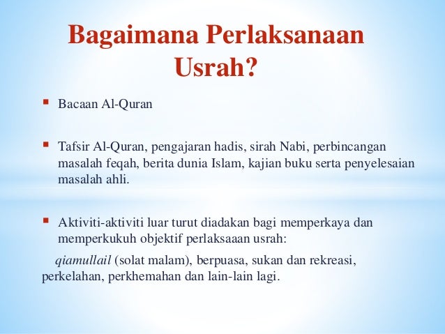 Usrah Itu Tarbiyyah