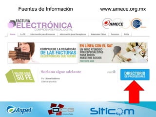 Fuentes de Información www.amece.org.mx
 
