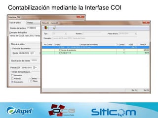 Contabilización mediante la Interfase COI
 