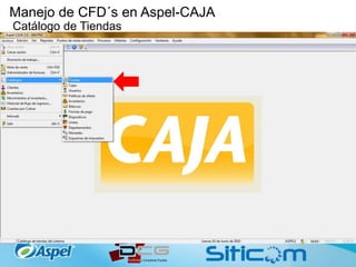 Manejo de CFD´s en Aspel-CAJA
Catálogo de Tiendas
 