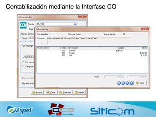 Contabilización mediante la Interfase COI
 