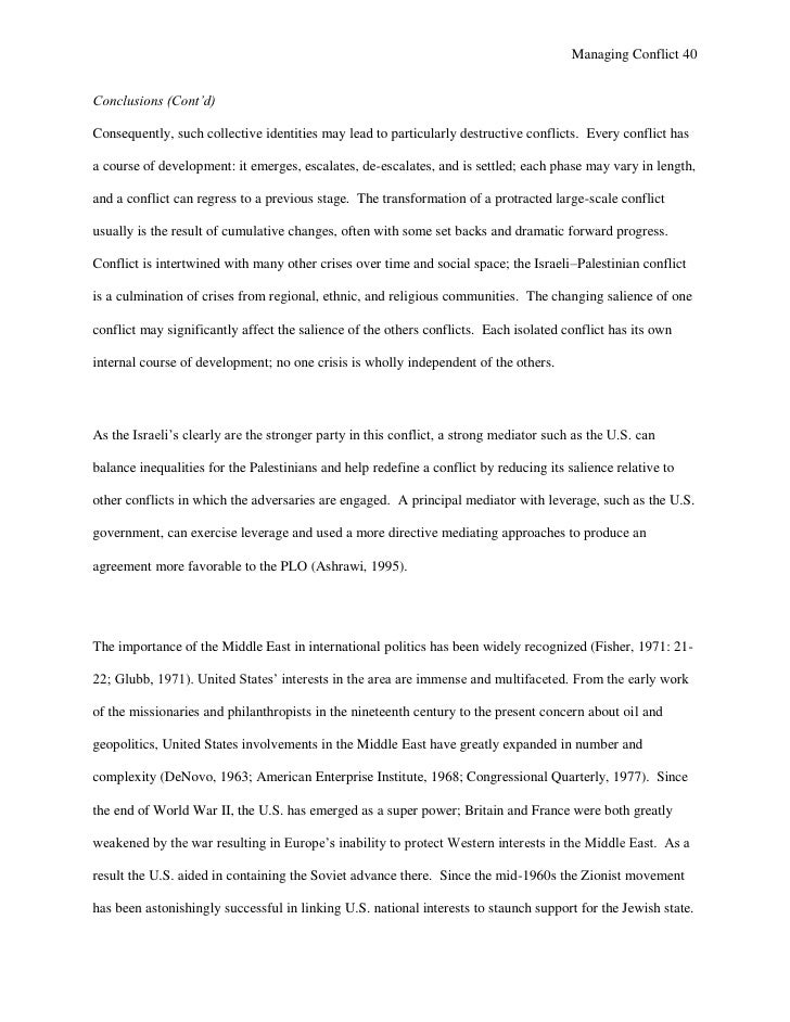 israeli palestinian conflict essay conclusion israeli palestinian conflict essay conclusion