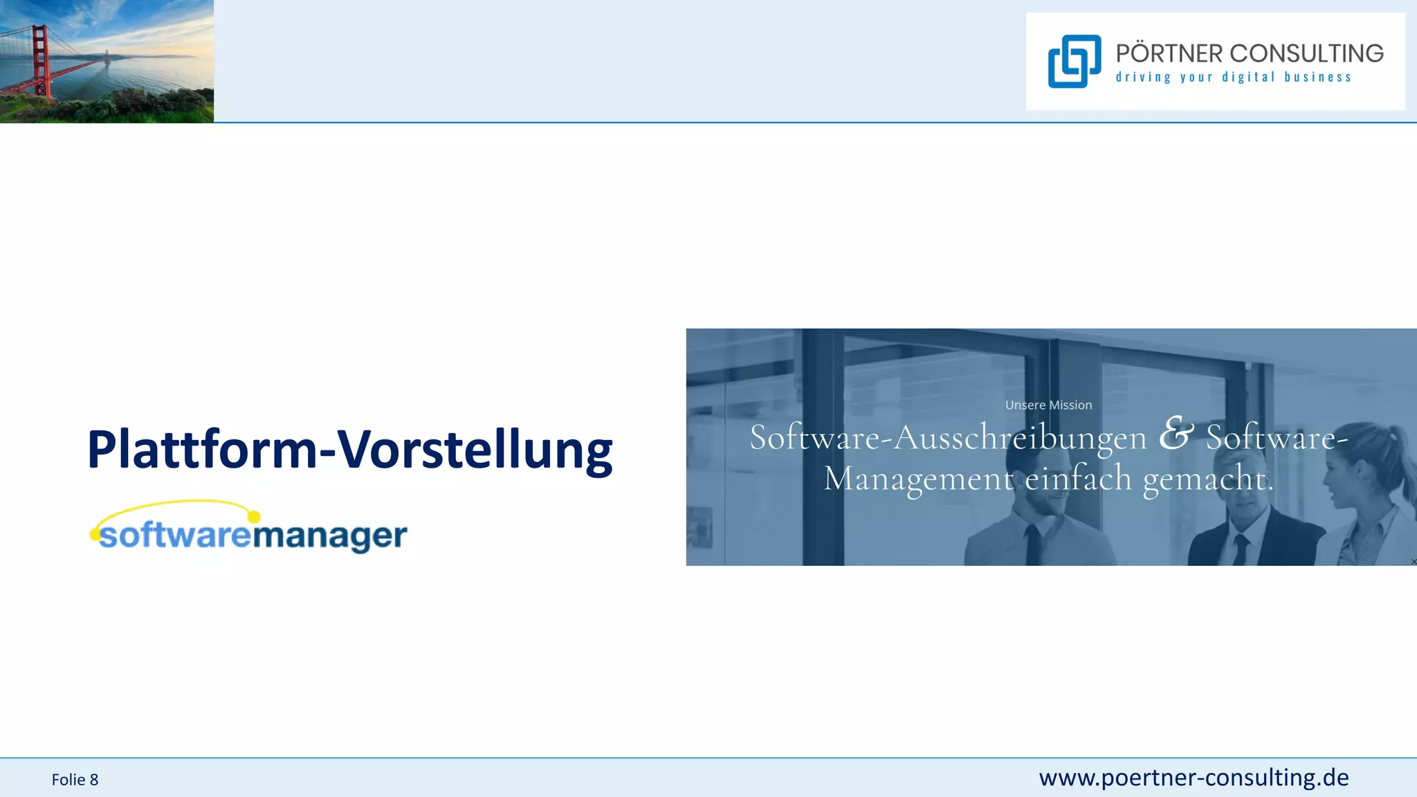 www.poertner-consulting.de
Folie 8
Plattform-Vorstellung
 
