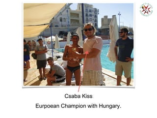 Csaba Kiss
Eurpoean Champion with Hungary.
 