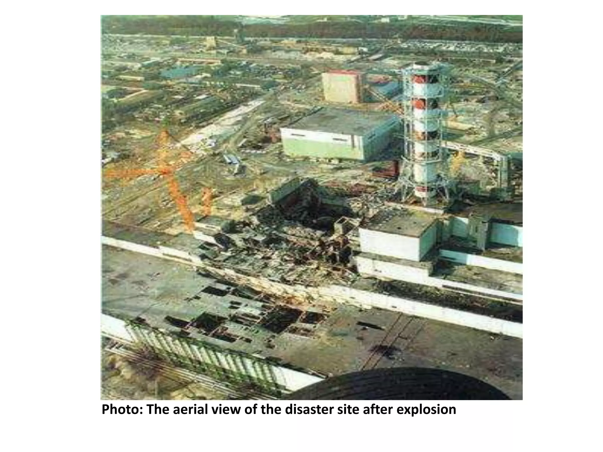 Photo: The aerial view of the disaster site after explosion
 