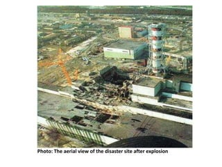 Photo: The aerial view of the disaster site after explosion
 