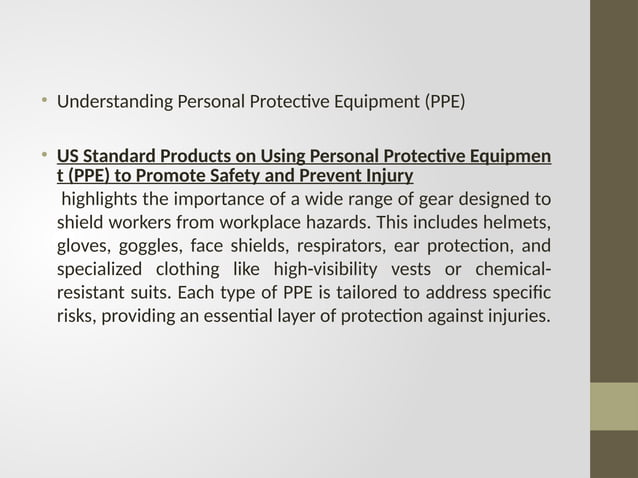 US Standard Products- Stay Safe : How Personal Protective Equipment ...