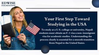 US Study Visa Process 2025: A Step-by-Step Guide for Nepali Students. | PDF