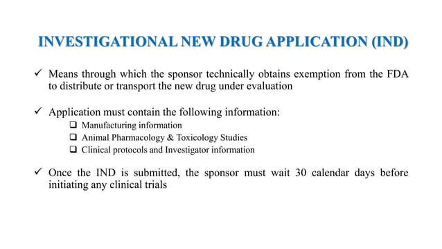 US FDA Regulatory Submissions | PPTX