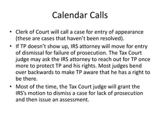 Taking Off the Gloves: What to Expect in U.S. Tax Court | PPT